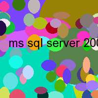 ms sql server 2005 developer